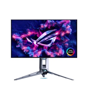Monitor Gaming ASUS ROG Swift OLED PG27AQWP-W, 26.5", 2560 x 1440 pixeli, Silver, 2 ani Garantie