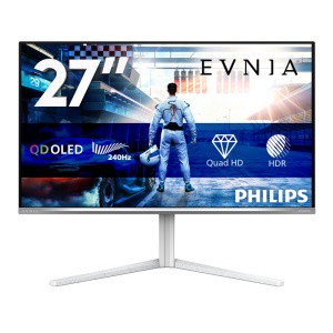 Monitor Philips 26.5" 27M2N6501L/00, Diagonal (inch): 26.5, Diagonal (cm): 67, Aspect ratio: 16:9, Panel: QD-OLED, Resolution: 2560x1440, Refresh Rate: 240Hz, Response time GtG: 0.03ms, Brightness (max): 400 cd/m², Contrast (static) : 1.5M:1, Viewing