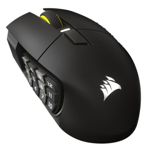 Mouse Gaming Wireless CORSAIR Scimitar Elite Wireless SE, 33000 dpi, Negru