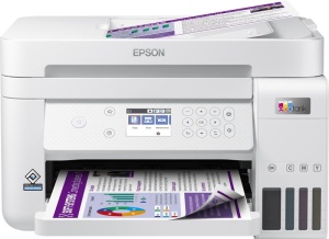 Multifunctional inkjet color Epson EcoTank CISS L6276, culoare alb, dimensiune A4 (Printare,Copiere, Scanare), printare borderless, viteza 33ppm alb-negru, 20ppm color, rezolutie 4800x1200 dpi, alimentare hartie 250 coli,ADF 30 coli, duplex automat - Img 3