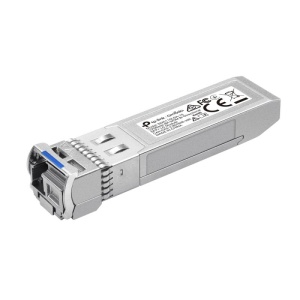 Omada 10Gbase-BX Single-Mode WDM Bi-Directional SFP+ Module SPEC: LC/UPC Connector, TX:1330nm/RX:1270nm, Single-mode, 10 km