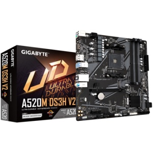 Placa de baza Gigabyte A520M DS3H V2, Socket AM4, DDR4, Micro-ATX