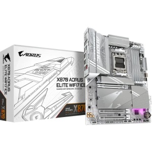 Placa de baza Gigabyte X870 AORUS ELITE WIFI7 ICE, Socket AM5, DDR5, ATX