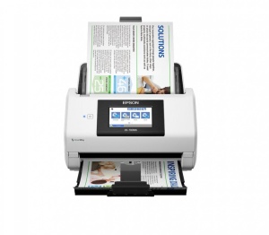 Scanner Epson DS-790WN, dimensiune A4, tip sheetfed, viteza scanare: 45ppm alb-negru si color, rezolutie optica 600x600dpi, ADF Single Pass 50 pagini, duplex, senzor CCD, Scan to Email, Scan to Email, Scan to FTP, Scan to Microsoft SharePoint®, Scan to