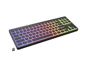 Tastatura Mecanica Gaming GENESIS Thor 430 TKL Wireless, RGB, Wireless, negru