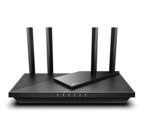 TP-Link Wireless Router, ARCHER AX55 ;WI-FI 6 ,dual band AX3000 5 GHz: 2402 Mbps (802.11ax), 2.4 GHz: 574 Mbps(802.11ax), Standard and Protocol: IEEE 802.11ax/ac/n/a 5 GHz, IEEE 802.11ax/n/b/g 2.4 GHz4 x Antene Externe fixe, 1× Port WAN/LAN Gigabit, 4× - Img 1