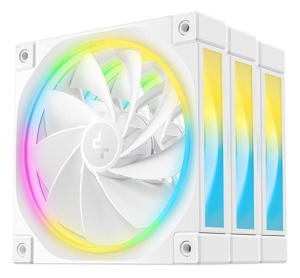 Ventilatoare DEEPCOOL FL12R-3in1 120mm, CFM 55, presiune 2.59 mmAq, viteza de rotatie 500-2100 RPM +/- 10%, alb - Img 2