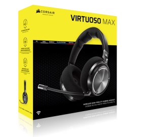 Casti Gaming Head-band Corsair VIRTUOSO MAX WIRELESS, Wireless, noise-canceling, Gri