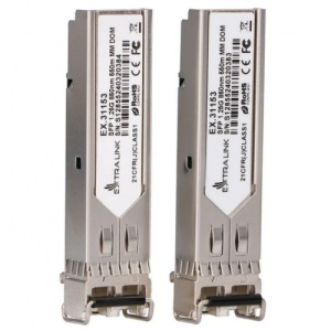 Extralink SFP 1.25G 2-pack SFP Module 1.25Gbps LC/UPC 850nm 550m multi mode DOM