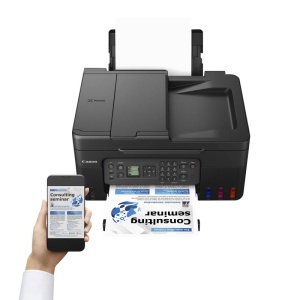 "Multifunctional inkjet color CISS Canon PIXMA G4470 , dimensiune A4(Printare, Copiere, Scanare, Fax), viteza imprimare 11ipm alb-negru, 6ipm color,rezolutie printare 4800x1200 dpi, imprimare fara margini, alimentarehartie 100 coli, ADF 35 coli, scanner - Img 12