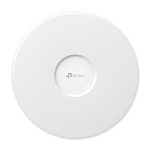 "Omada BE9300 Ceiling Mount Tri-Band Wi-Fi 7 Access Point PORT: 1×2.5G RJ45 Port SPEED:574Mbps at 2.4 GHz + 2880 Mbps at 5 GHz+ 5760 Mbps at 6 GHz FEATURE: 802.3at POE+ and 12V DC (Power Adapter is not included), 4×Internal Antennas, MU-MIMO, 320MHz