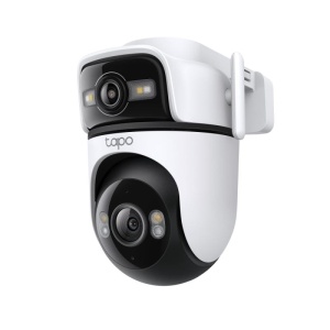Outdoor Dual Lens Pan/Tilt Security Camera SPEC:2K (2304x1296) & 2K (2304x1296), 2.4 GHz, 2 × External Antennas,1 × Ethernet Port ,Horizontal 360º FEATURE: Dual Lens , Pan/Tilt, Color Night Vision, Smart AI Detection and Notifications (motion, people,