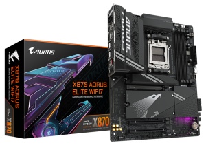 Placa de baza Gigabyte X870 AORUS ELITE WIFI7, Socket AM5, DDR5, ATX