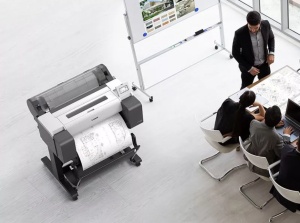 Plotter Canon imagePROGRAF TM-255 + HDD 500GB, 24"(610mm), format A1, 5 culori, rezolutie max 2400x1200dpi, memorie 2GB, limbaje de imprimare: HP-GL/2, HP RTL, PDF (Ver. 1.7), JPEG (Ver. JFIF 1.02), CALS G4 (submission via FTP only), display LCD 4.3", - Img 3