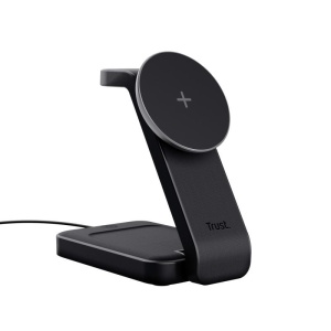 Stand de incarcare 3-in-1 Trust Viro, putere intrare 20W, interfata USB- C, compatibil cu produsele din brandul Apple: iPhone (12 si modele mai noi), Airpods si Apple Watch, negru - Img 7