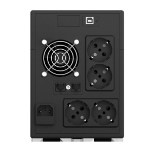 UPS nJoy Cadu 1500, 1500VA/900W, Afisaj LCD cu ecran tactil, 4 x prize Schuko - Img 2
