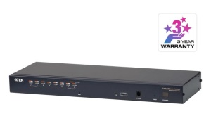 ATEN KH1508AI-AX-G. Tastatură de tip port: USB, PS/2, Mouse tip de port: USB, PS/2, Video Type portul: VGA. Tip HD: WUXGA, Rezoluţia maximă: 1920 x 1200 Pixel, Lungime de bandă video: 60 Hz. Culoarea produsului: Negru, Material carcasă: Metal. Sursă de