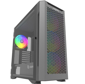 Carcasa AQIRYS AQUILLA, RGB, Mid Tower, Black