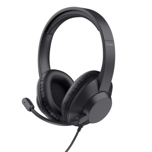 Casti Head-band Trust Ayda Max USB, Wired, Negru