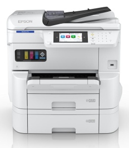 EPSON WorkForce Pro EM-C7100DWF A3+ COLOR INKJET MFP, Functii( Tiparire, Scanare, Copiere, Fax), 4 culori, Viteza printare; 35 ppm mono, 35ppm Color, Rezolutie: 4.800 x 1.200 DPI, Volum recomandat lunar: 500-5.000pagini,Maxim: 75.000 pagini, Viteza - Img 7