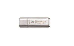 Memorie USB Kingston IronKey Keypad 200 64GB, USB Type-A, Argintiu
