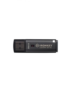 Memorie USB Kingston IronKey Locker+ 50 G2 256 GB, USB Type-A, Negru