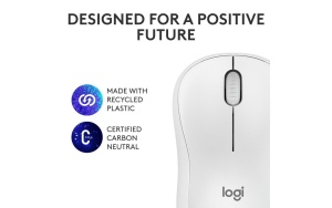 Mouse Wireless Logitech MK240 Silent Wireless, 1000 DPI, Alb - Img 4