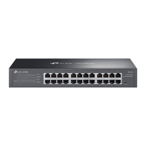 Omada 24-Port Gigabit Easy Managed Switch PORT: 24× Gigabit RJ45 Ports SPEC: 1U 13-inch Rack-mountable Steel Case FEATURE: Integration with Omada SDN Controller and Omada Cloud Essentials, Flow Control, Loopback Detection, Port Isolation, Port Mirroring,