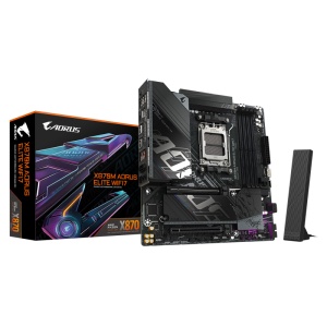 Placa de baza Gigabyte X870M AORUS ELITE WIFI7, Socket AM5, DDR5, Micro-ATX