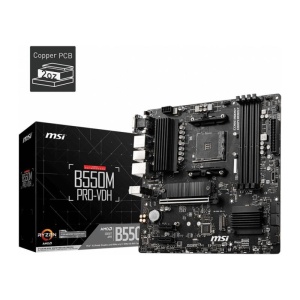 Placa de baza MSI B550M PRO-VDH, Socket AM4, DDR4, Micro-ATX