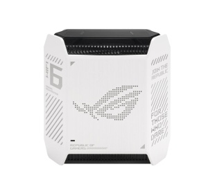Router Wireless Asus GT6(W-1-PK)White, tri-band, WI-FI 6, Standard retea: WiFi 6 (802.11ax), IPv4, IPv6, Backwards compatible with 802.11a/b/g/n/ac Wi-Fi, segment AX10000, , 2.4GHz 574Mbps, 5G-1Hz 4804Mbps, 5G-2 4804Mbps, 9 antene interne, Procesor - Img 2