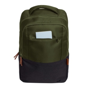 Rucsac laptop Trust Lisboa pentru laptop-uri cu diagonala de 16", material POM, RPET Polyester, RPET twill polyester, volum 23 L, verde