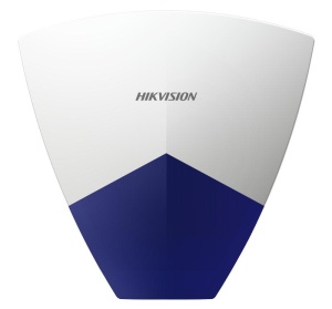 Sirene de exterior Hikvision DS-PS102X/BL, putere acustica@1 meter: 110 dBA, PGM/BELL port, 3 tipuri de alarma: alarma de incendiu, alarma de panica, alarma de efractie, culoare alba, led albastru, IP55, alimentare: 9 to 16VDC, dimensiuni: 221x215x51mm,