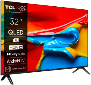 Televizor TCL QLED 32V4C, 80 cm, Smart Google TV, HD - Img 2