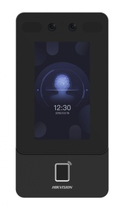 TERMINAL ACCESS FACE RECOGNITION Max.1500 faces capacity, Max.3000 fingerprints capacity, and Max.3000 cards Face Recognition Terminal, 4.3-inch LCD touch screen, 2 Mega pixel wide- angle lens, built-in M1card reading module Two-way audio with client