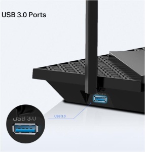TP-LINK AX5400 Dual-Band Gigabit WI-FI6 Router, ARCHER AX72 PRO, Standarde wireless: IEEE 802.11ax/ac/n/a 5 GHz, IEEE 802.11ax/n/b/g 2.4 GHz, Viteze wireless: 5 GHz: 4804 Mbps (802.11ax, HE160), 2.4 GHz: 574 Mbps (802.11ax), Acoperire: 3 camere, 6 x - Img 3