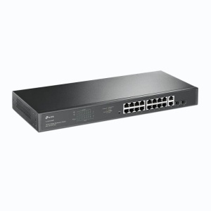 "18-Port Gigabit Rackmount Switch with 16-Port PoE+ PORT: 16× Gigabit PoE+ Ports, 2× Gigabit Non-PoE Ports, 2× Combo Gigabit SFP Slots SPEC: 802.3at/af, 250 W PoE Power, 1U 19-inch Rack-mountable Steel Case FEATURE: Plug and Play" - Img 6