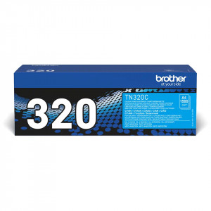 Brother TN-320C TN320C cartus toner cyan original OEM pt MFC-9460CDN/MFC-9465CDN/MFC-9970CDW/HL-4140CN/HL-4150CDN/HL-4570CDW/HL-4570CDWT/DCP-9055CDN/DCP-9270CDN - 1500 pag
