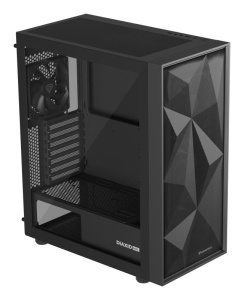 Carcasa GENESIS DIAXID 605F Mid Tower NEGRU, Tempered Glass, Sloturi Expansiune 7, Drive Bays: 2x3.5" 3x2.5", Ventilatoare Suportate: 8 (spate: 1x120mm, fata: 3x120mm sau 3x140mm, sus: 2x120mm sau 2x140mm, jos: 2x120mm), Ventilatoare Incluse: 5 (spate: - Img 10