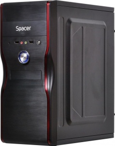 Carcasa SPACER New Mercury, Mid Tower, Black - Img 3
