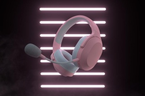 Casti cu microfon Razer Barracuda X - Quartz (2022) wireless, Wireless Multi-platform Gaming and Mobile Headset, USB-C, 20 Hz – 20 kHz, 32ohm, 96db, driver 40mm, roz - Img 6