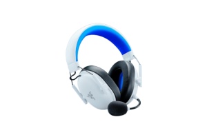 Casti wireless Razer Blackshark V3 X Hyperspeed for Playstation, microfon uni- directional, izolare fonică activă, sistem sunet 7.1, frecventa 20 - 28000, autonomie 70 ore, alb