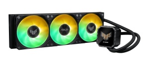 Cooler Procesor ASUS TUF GAMING LC III 360 ARGB LCD, marime radiator 397mm, 3x120mm, viteza ventilatoare 650-2600 RPM +/- 10%, Suport AMD: AM5 AM4, suport INTEL: LGA 1851/1700/1200 - Img 7