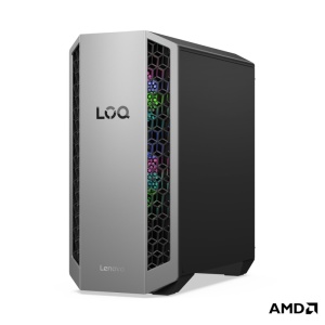 Desktop Gaming Lenovo LOQ Tower 26ADR10 cu procesor AMD AMD Ryzen 7 8745HX pana la 5.1 GHz, 16 GB DDR5, 1TB SSD, RTX 5060 Ti, Fara OS, Black, 2 ani Garantie