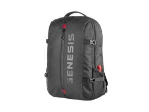 GENESIS Pallad 410. Backpack type: Rucksack, Product main colour: Black, Style: Urban. Width: 120 mm, Depth: 320 mm, Height: 440 mm. Package width: 360 mm, Package depth: 470 mm, Package height: 120 mm. Material: Polyester. Products per pallet: 120