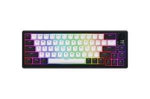 HATOR Skyfall 65 MAG ULTIMA 8K wireless. Keyboard form factor: 65%. Keyboard style: Straight. Connectivity technology: Wired & Wireless, Device interface: USB + RF Wireless + Bluetooth, Keyboard key switch: Magnetic-mechanical key switch, Keyboard