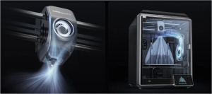 Imprimanta 3D Creality K1, Tehnologie FDM, viteza printare 600mm/s, Precizie 100 +/-0.1mm, Diametru filament: 1.75mm, tip filament compatibil: ABS/PLA/PETG/PET/TPU/PA/ABS/ASA/PC/PLA-CF/PA-CF/PET-CF, Transfer fisier: USB drive,WIFI temperatura duza:300 C, - Img 3