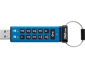 Memorie USB Kingston Keypad 200 32 GB, USB 3.2, Albastru - Img 2