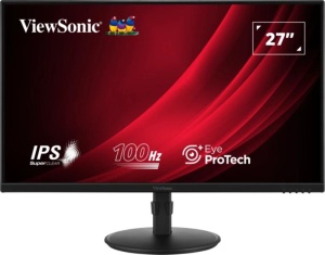 Monitor ViewSonic 27" VA2708-HDJ, Diagonal (inch): 27, Diagonal (cm): 68.58, Aspect ratio: 16:9, Panel: IPS, Resolution: 1920x1080, Refresh Rate: 100Hz, Response time MPRT: 1ms, Brightness (max): 250 cd/m², Contrast (static) : 1000:1, Contrast (dynamic):
