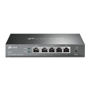 "Omada Gigabit VPN Router PORT: 1× Gigabit RJ45 WAN Port, 2× Gigabit RJ45 WAN/LAN Ports, 2× Gigabit RJ45 LAN Ports, 1× USB 2.0 Port; FEATURE: Integration with Omada SDN Controller, Support 20 IPsec VPN Tunnels, 16 PPTP/L2TP VPN Tunnels, 16 OpenVPN